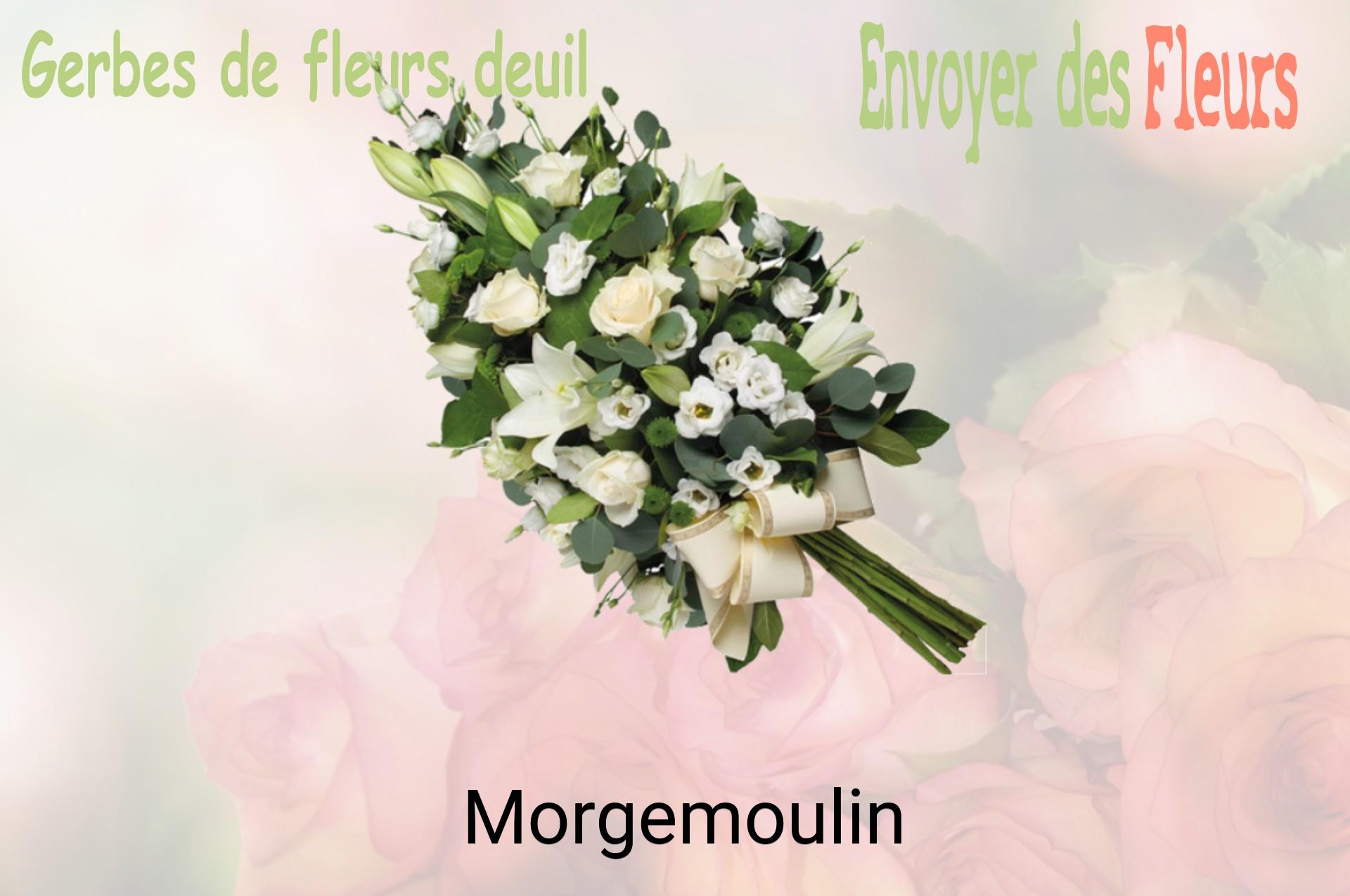 Gerbe de fleurs de deuil livrée à Morgemoulin